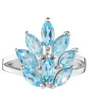 Женские Кольца_Серебро .925_ТОПАЗ__2-Лазурит-Онлайн