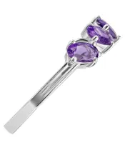 Женские Кольца_Серебро .925_АМЕТИСТ__3-Лазурит-Онлайн