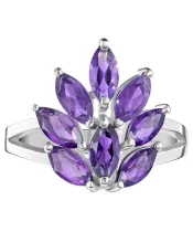 Женские Кольца_Серебро .925_АМЕТИСТ__2-Лазурит-Онлайн