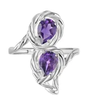 Женские Кольца_Серебро .925_АМЕТИСТ__2-Лазурит-Онлайн