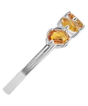 Женские Кольца_Серебро .925_ЦИТРИН__3-Лазурит-Онлайн