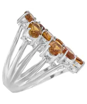 Женские Кольца_Серебро .925_ЦИТРИН__3-Лазурит-Онлайн