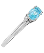 Женские Кольца_Серебро .925_ТОПАЗ__3-Лазурит-Онлайн