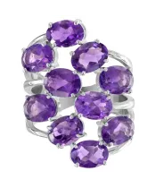 Женские Кольца_Серебро .925_АМЕТИСТ__2-Лазурит-Онлайн