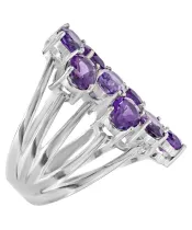Женские Кольца_Серебро .925_АМЕТИСТ__3-Лазурит-Онлайн