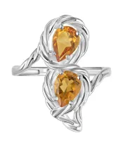 Женские Кольца_Серебро .925_ЦИТРИН__2-Лазурит-Онлайн