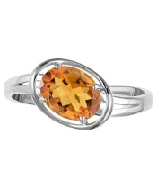 Женские Кольца_Серебро .925_ЦИТРИН__2-Лазурит-Онлайн