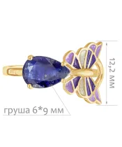 Женские Кольца_Серебро .925_САПФИР__2-Лазурит-Онлайн