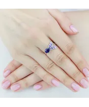 Женские Кольца_Серебро .925_САПФИР__5-Лазурит-Онлайн