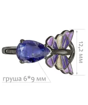 Женские Кольца_Серебро .925_САПФИР__2-Лазурит-Онлайн