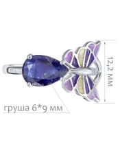 Женские Кольца_Серебро .925_САПФИР__2-Лазурит-Онлайн