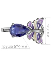 Женские Кольца_Серебро .925_САПФИР__2-Лазурит-Онлайн