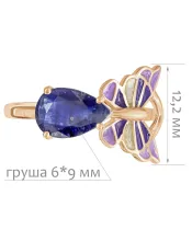 Женские Кольца_Серебро .925_САПФИР__2-Лазурит-Онлайн