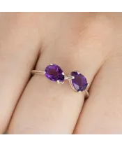 Женские Кольца_Серебро .925_АМЕТИСТ__6-Лазурит-Онлайн