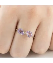 Женские Кольца_Серебро .925_АМЕТИСТ__5-Лазурит-Онлайн