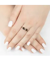 Женские Кольца_Серебро .925_РАУХТОПАЗ__6-Лазурит-Онлайн