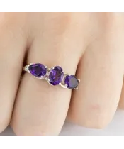 Женские Кольца_Серебро .925_АМЕТИСТ_Нанокристалл_5-Лазурит-Онлайн