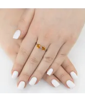 Женские Кольца_Серебро .925_ЦИТРИН__6-Лазурит-Онлайн