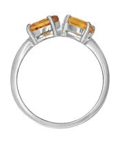 Женские Кольца_Серебро .925_ЦИТРИН__3-Лазурит-Онлайн