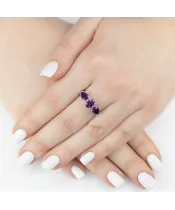 Женские Кольца_Серебро .925_АМЕТИСТ_Нанокристалл_6-Лазурит-Онлайн
