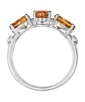 Женские Кольца_Серебро .925_ЦИТРИН_Нанокристалл_3-Лазурит-Онлайн