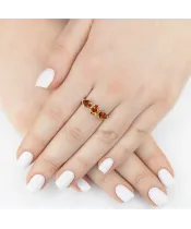 Женские Кольца_Серебро .925_ЦИТРИН_Нанокристалл_6-Лазурит-Онлайн