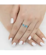 Женские Кольца_Серебро .925_ТОПАЗ__6-Лазурит-Онлайн