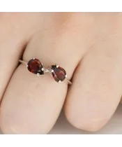 Женские Кольца_Серебро .925_ГРАНАТ__5-Лазурит-Онлайн