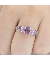 Женские Кольца_Серебро .925_АМЕТИСТ_Нанокристалл_5-Лазурит-Онлайн