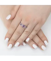 Женские Кольца_Серебро .925_АМЕТИСТ_Нанокристалл_6-Лазурит-Онлайн