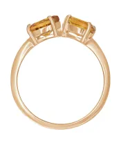 Женские Кольца_Серебро .925_ЦИТРИН__3-Лазурит-Онлайн