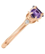 Женские Кольца_Серебро .925_АМЕТИСТ_Нанокристалл_4-Лазурит-Онлайн