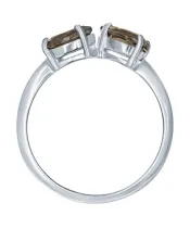 Женские Кольца_Серебро .925_РАУХТОПАЗ__3-Лазурит-Онлайн