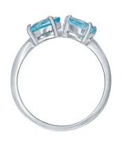 Женские Кольца_Серебро .925_ТОПАЗ__3-Лазурит-Онлайн