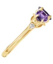 Женские Кольца_Серебро .925_АМЕТИСТ_Нанокристалл_4-Лазурит-Онлайн