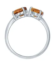 Женские Кольца_Серебро .925_ЦИТРИН__3-Лазурит-Онлайн