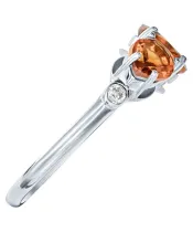 Женские Кольца_Серебро .925_ЦИТРИН_Нанокристалл_4-Лазурит-Онлайн