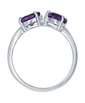 Женские Кольца_Серебро .925_АМЕТИСТ__3-Лазурит-Онлайн