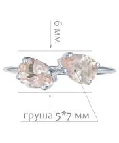 Женские Кольца_Серебро .925_КВАРЦ__2-Лазурит-Онлайн
