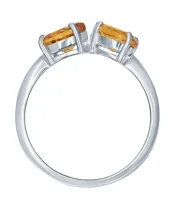 Женские Кольца_Серебро .925_ЦИТРИН__3-Лазурит-Онлайн