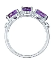 Женские Кольца_Серебро .925_АМЕТИСТ_Нанокристалл_3-Лазурит-Онлайн