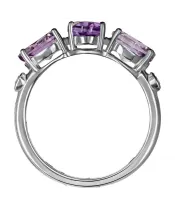 Женские Кольца_Серебро .925_АМЕТИСТ_Нанокристалл_3-Лазурит-Онлайн