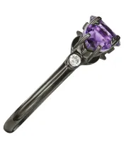 Женские Кольца_Серебро .925_АМЕТИСТ_Нанокристалл_4-Лазурит-Онлайн