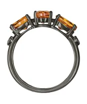 Женские Кольца_Серебро .925_ЦИТРИН_Нанокристалл_3-Лазурит-Онлайн