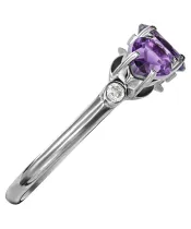 Женские Кольца_Серебро .925_АМЕТИСТ_Нанокристалл_4-Лазурит-Онлайн