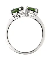 Женские Кольца_Серебро .925_ХРОМДИОПСИД__4-Лазурит-Онлайн