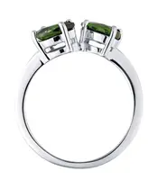 Женские Кольца_Серебро .925_ХРОМДИОПСИД__4-Лазурит-Онлайн