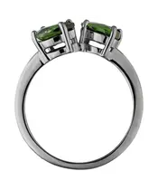 Женские Кольца_Серебро .925_ХРОМДИОПСИД__4-Лазурит-Онлайн