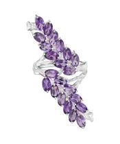 Женские Кольца_Серебро .925_АМЕТИСТ__2-Лазурит-Онлайн