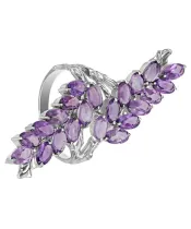 Женские Кольца_Серебро .925_АМЕТИСТ__5-Лазурит-Онлайн